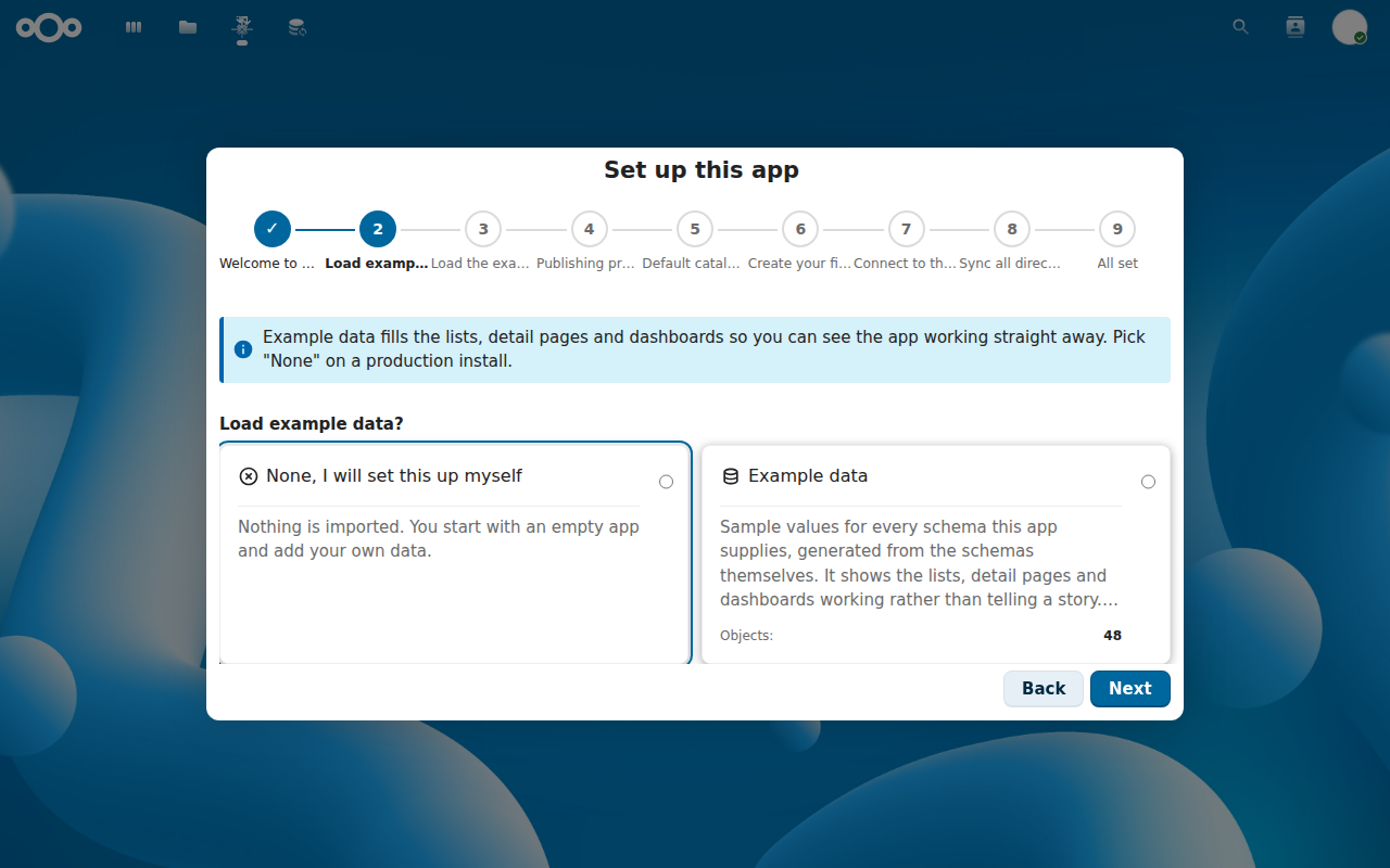 Filter panel applied