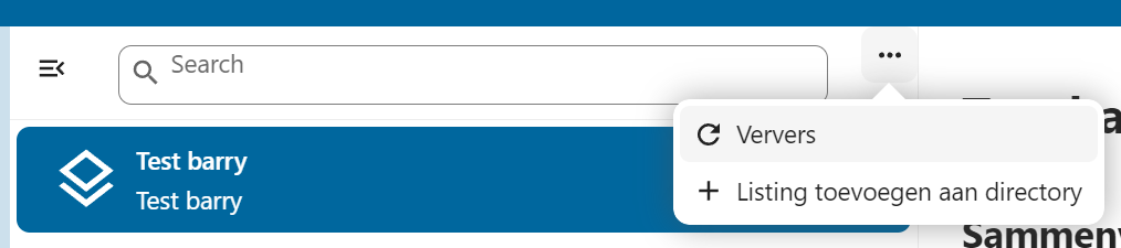 listing toevoegen